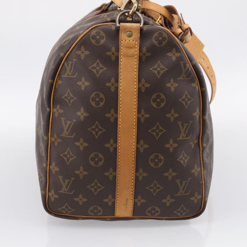 LOUIS VUITTON Monogram Keepall Bandouliere 50 Boston Bag M41416 LV Auth 209898V