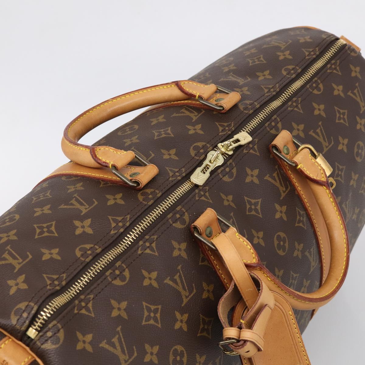 LOUIS VUITTON Monogram Keepall Bandouliere 50 Boston Bag M41416 LV Auth 209898V
