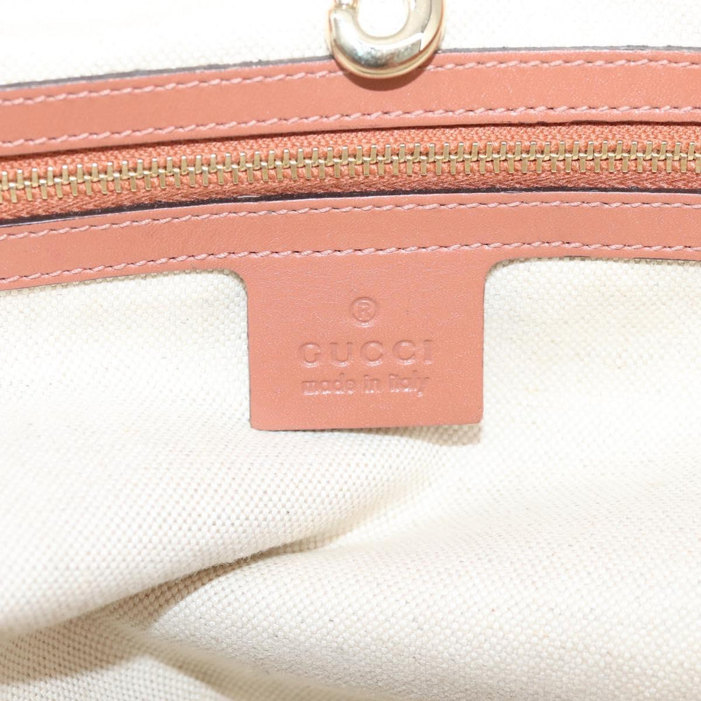 GUCCI GG Canvas Tote Bag Beige Gold 269956 Auth 209910