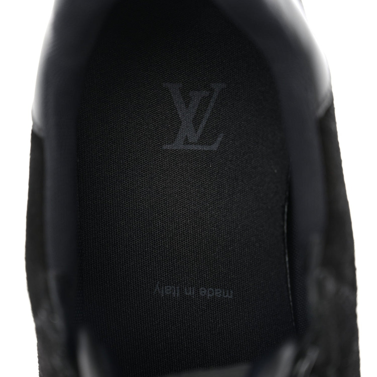 Suede Mens LV Trainer Sneakers 5.5 Black