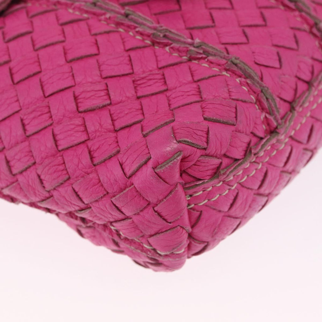 Bottega Veneta INTRECCIATO Hand Bag Leather 2way Pink Auth 210001A
