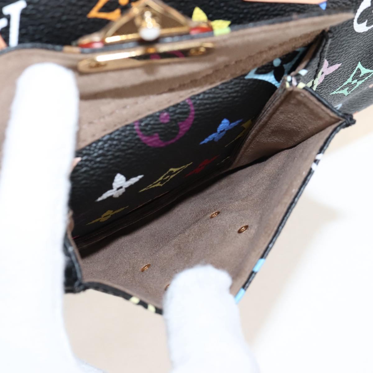 LOUIS VUITTON Monogram Multicolor Speedy 30 Hand Bag Black M92642 Auth 210029SM