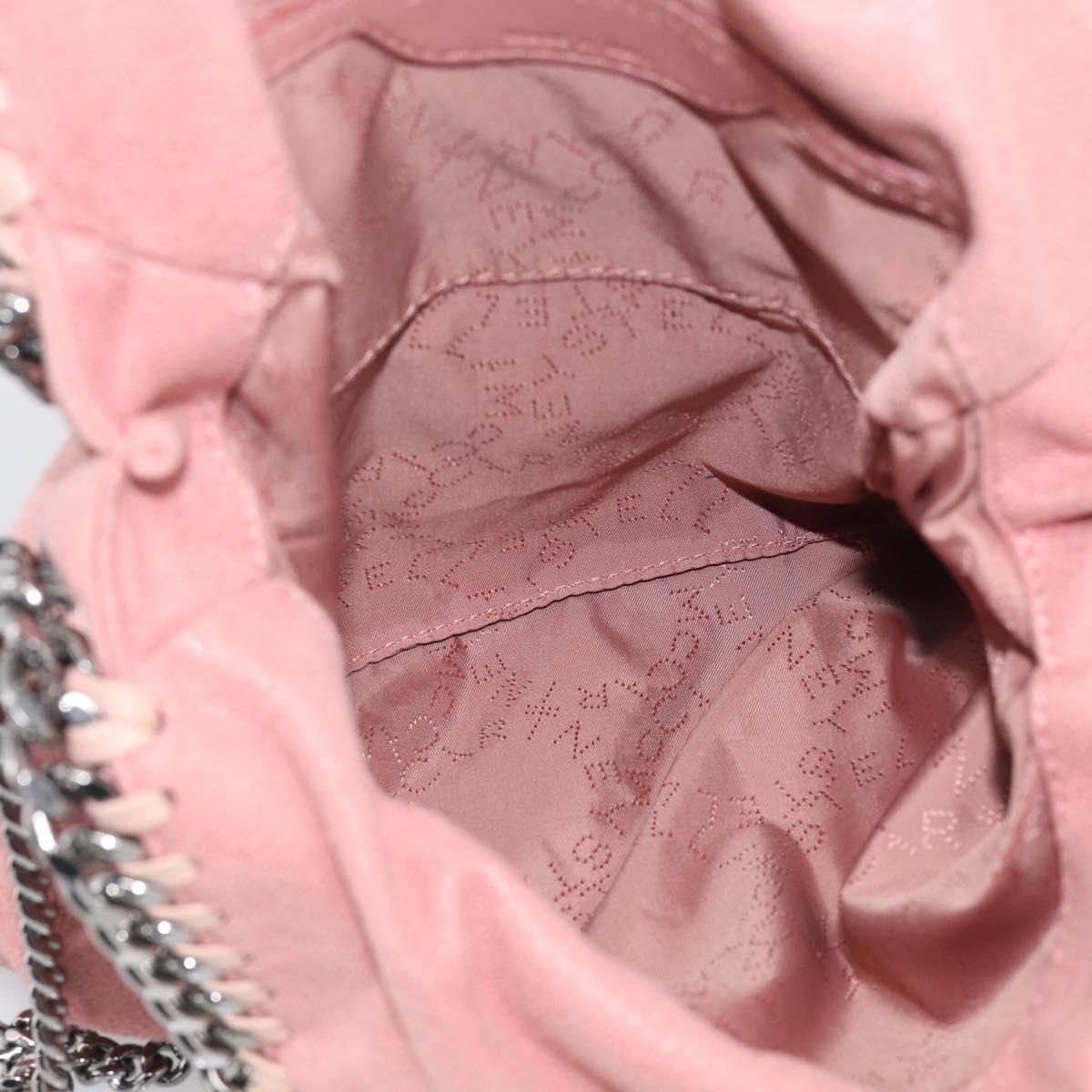Stella McCartney Chain Falabella Bag Polyester Pink Silver 371223 Auth 210065A
