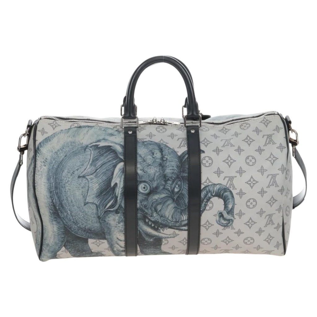LOUIS VUITTON Monogram Savanna Keepall Bandouliere 45 Bag M54129 Auth 210069V
