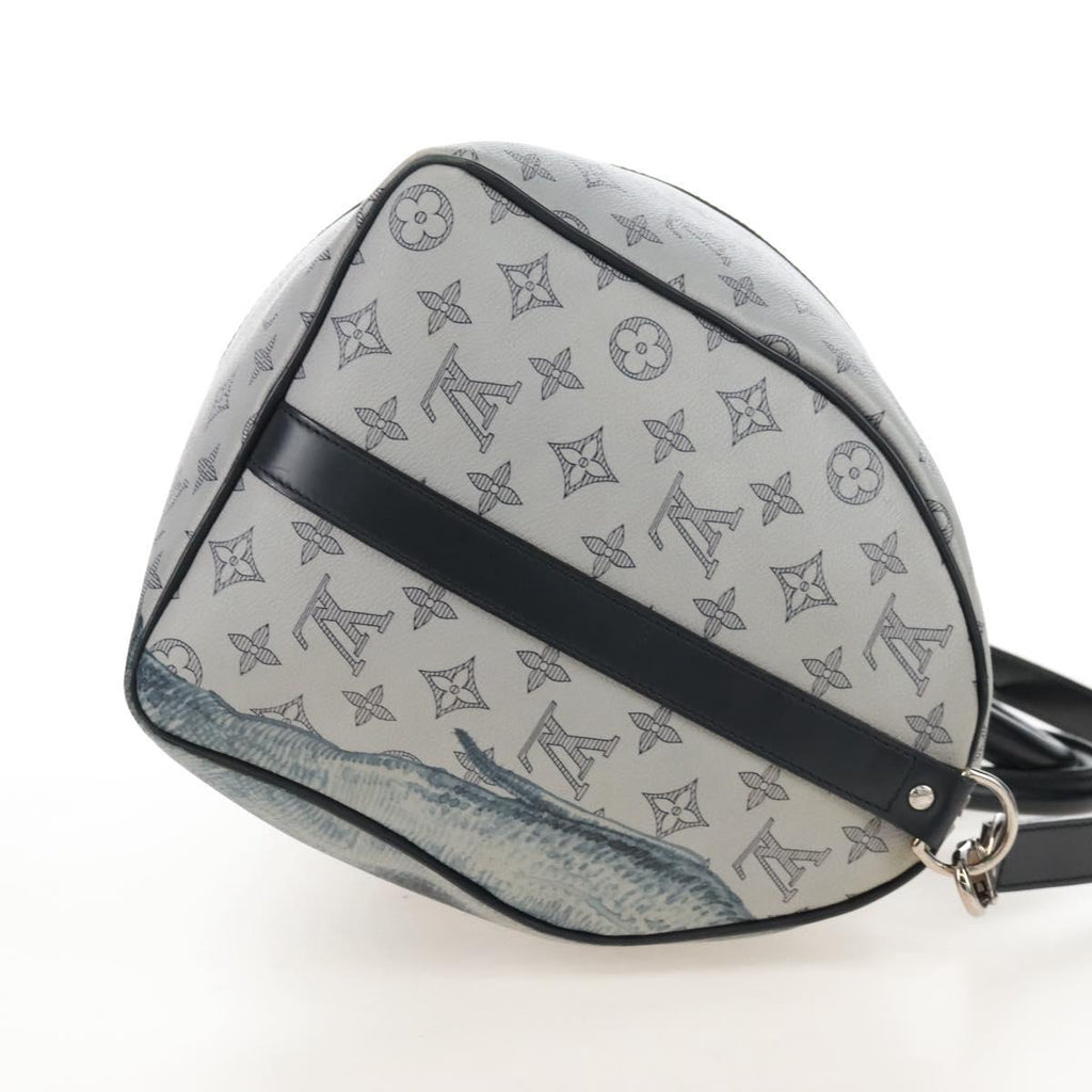 LOUIS VUITTON Monogram Savanna Keepall Bandouliere 45 Bag M54129 Auth 210069V