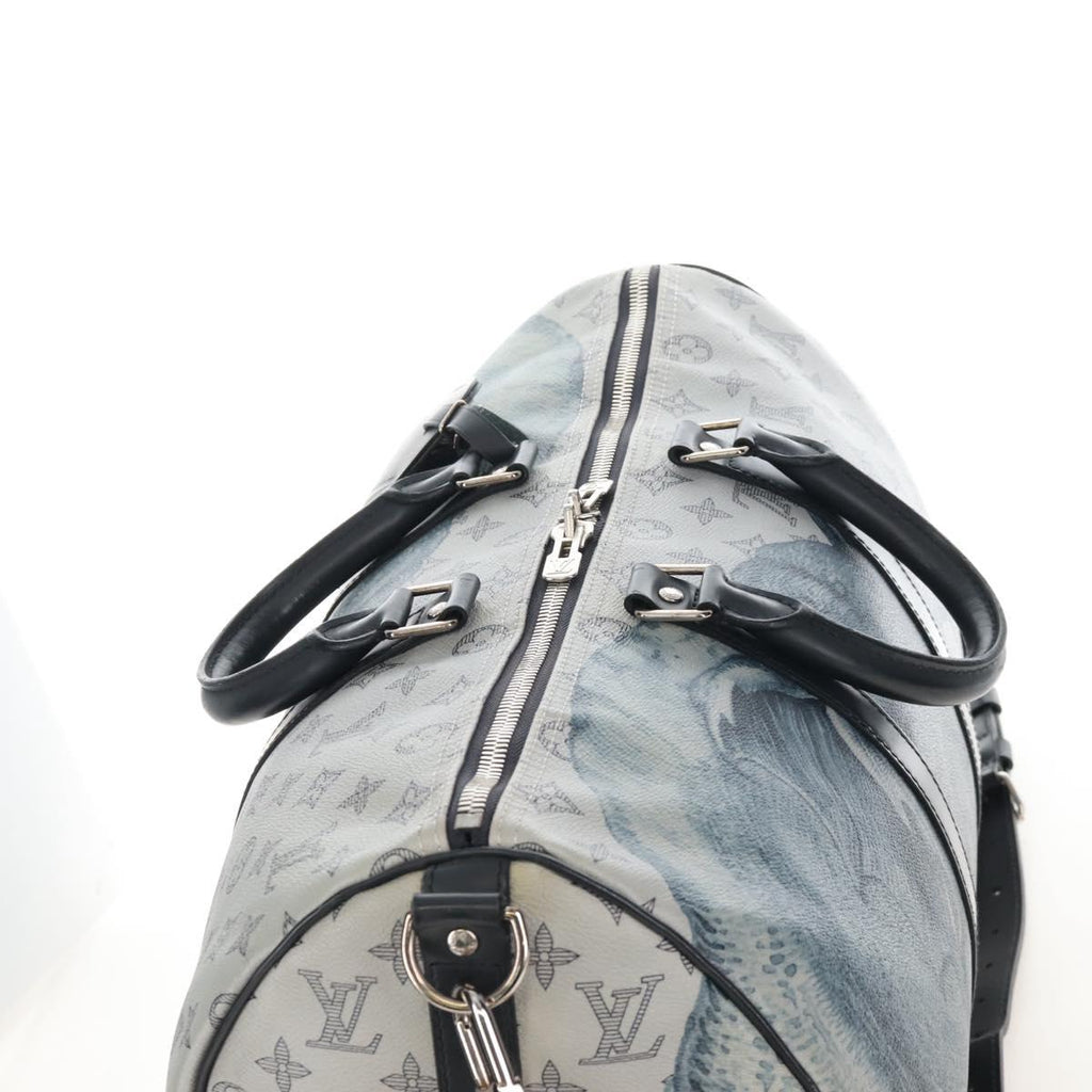 LOUIS VUITTON Monogram Savanna Keepall Bandouliere 45 Bag M54129 Auth 210069V