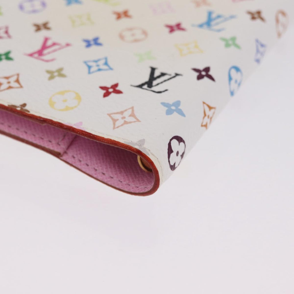 LOUIS VUITTON Monogram Multicolor Agenda PM Day White R21074 LV Auth 210095M