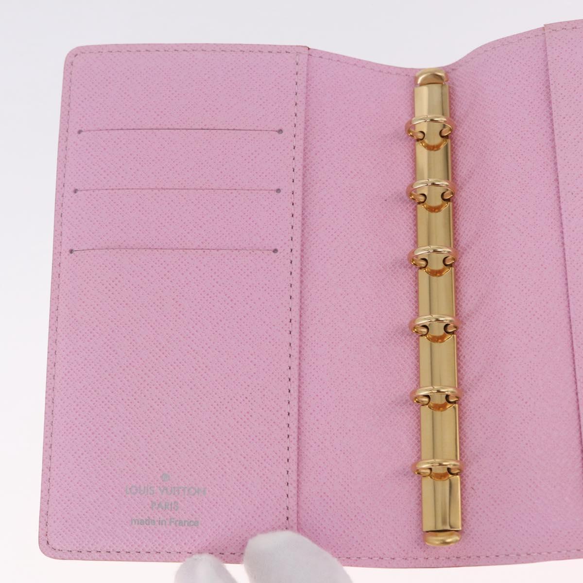 LOUIS VUITTON Monogram Multicolor Agenda PM Day White R21074 LV Auth 210095M