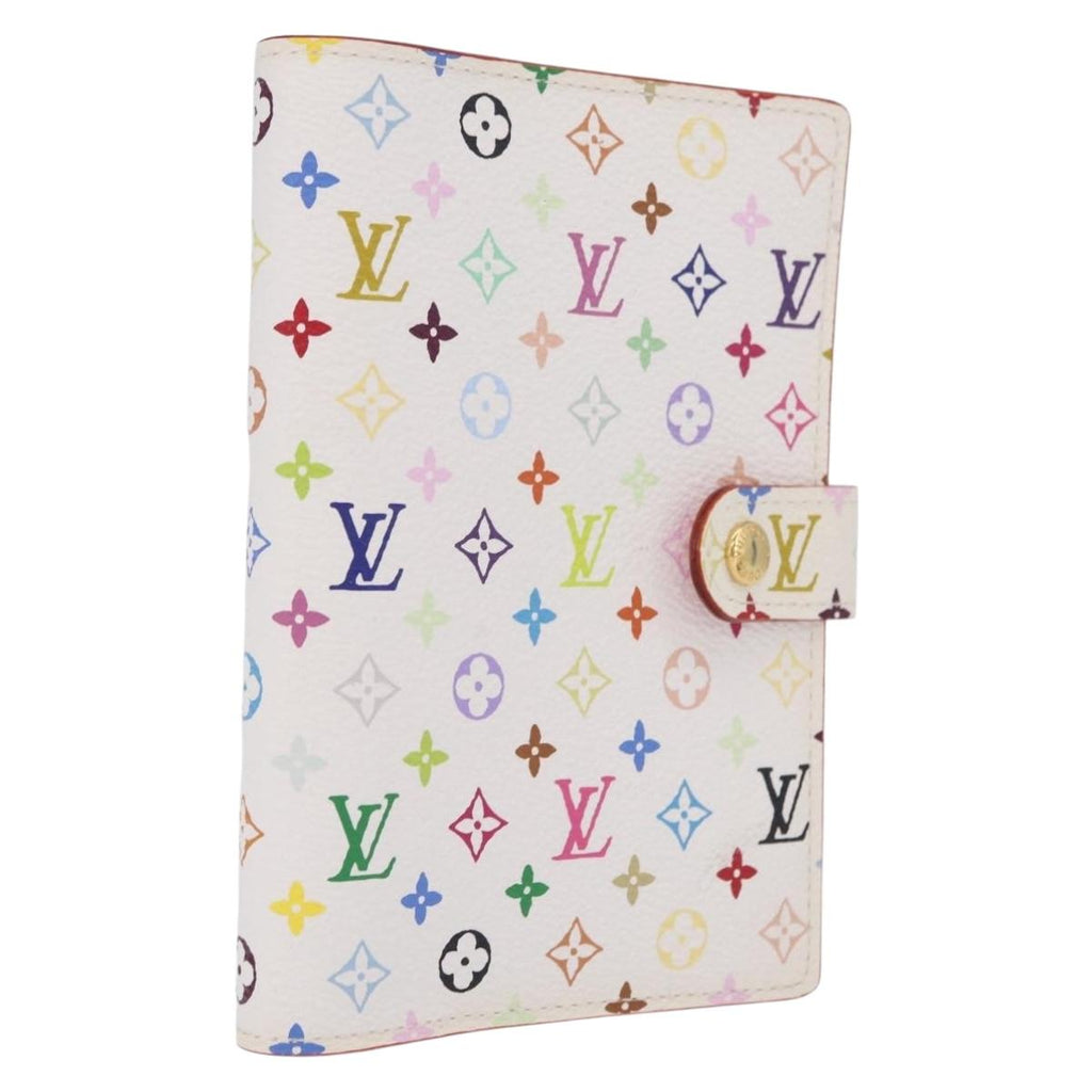 LOUIS VUITTON Monogram Multicolor Agenda PM Day White R21074 LV Auth 210095M
