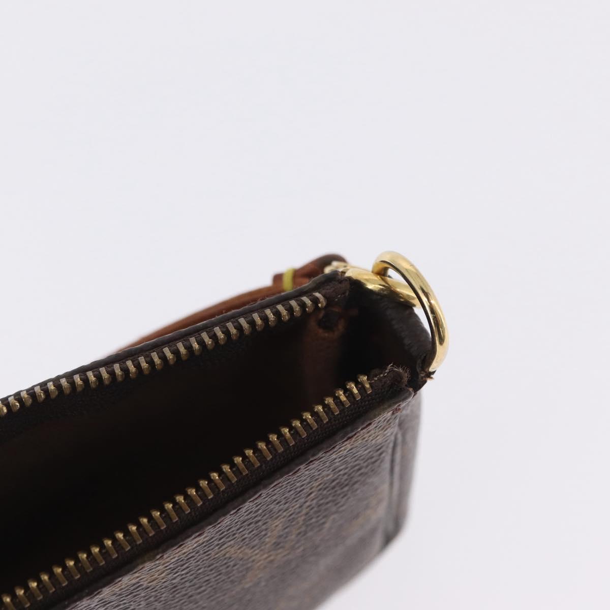 LOUIS VUITTON Monogram Mini Pochette Accessoires Pouch N41667 LV Auth 210104