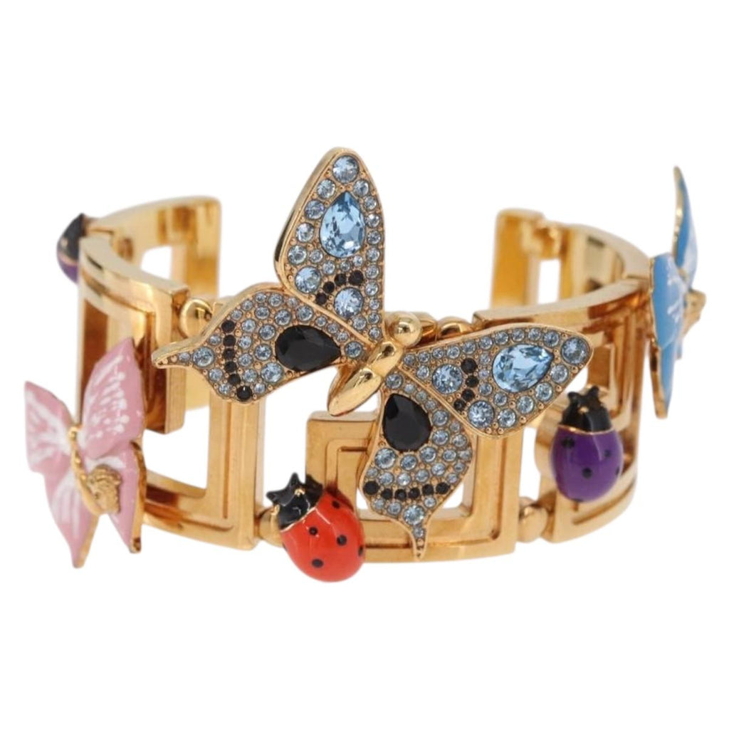 VERSACE Bangle Bracelet metal Gold Tone Auth 210115M