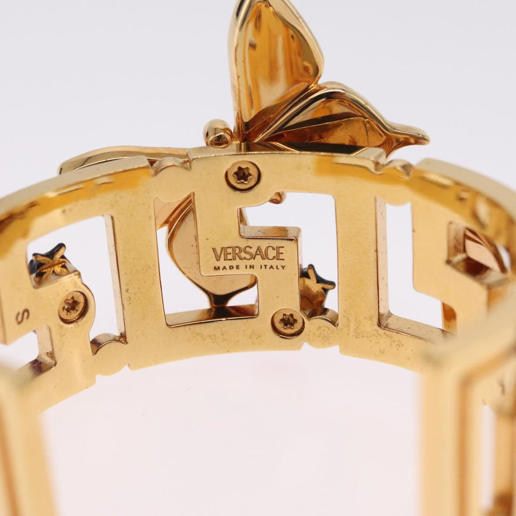 VERSACE Bangle Bracelet metal Gold Tone Auth 210115M