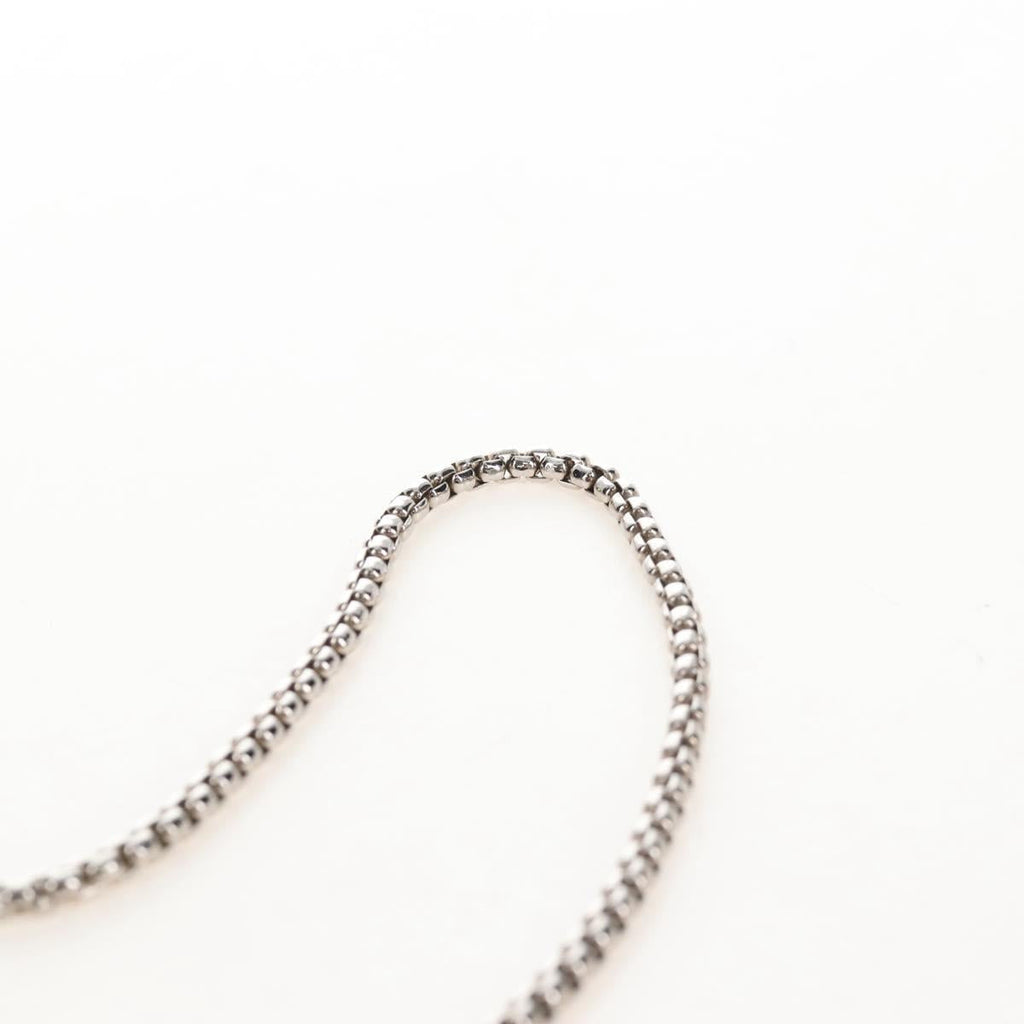 PRADA Triangle Chain Shoulder Pouch Satin Black Silver Auth 210184M