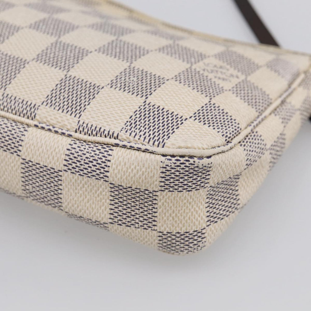 LOUIS VUITTON Damier Azur Pochette Accessoires Pouch N51986 LV Auth 210369