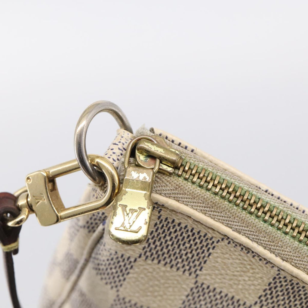 LOUIS VUITTON Damier Azur Pochette Accessoires Pouch N51986 LV Auth 210369