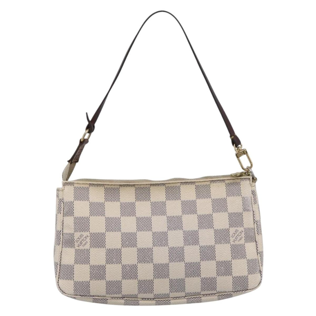 LOUIS VUITTON Damier Azur Pochette Accessoires Pouch N51986 LV Auth 210369