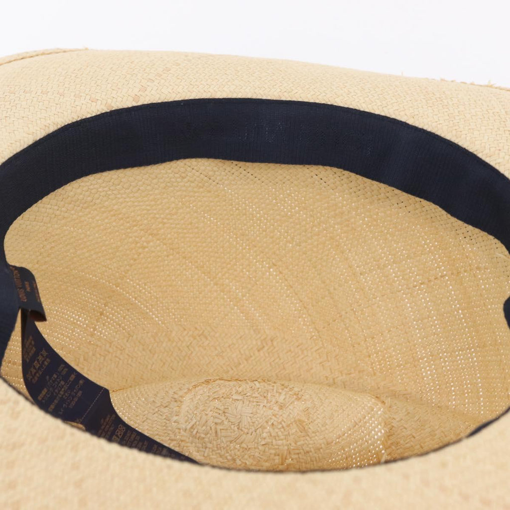LOUIS VUITTON Chapeau Paille Graphical Cut Hat Straw 24.4"" Beige Auth 210427M