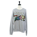 GUCCI Trainer Cotton Gray Auth 210537M