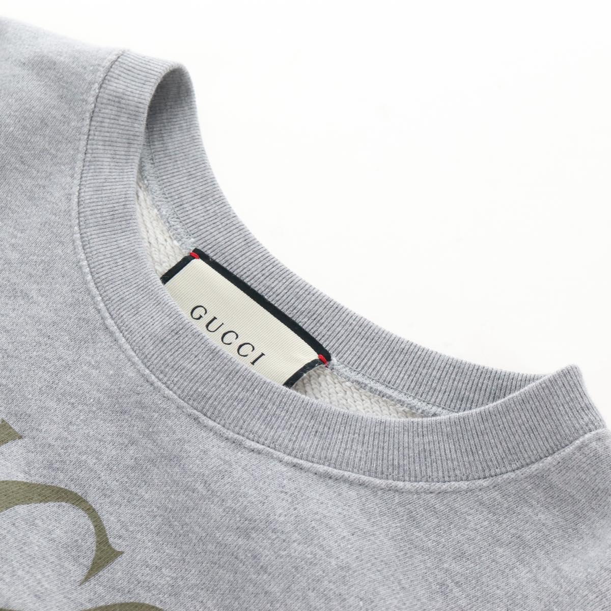 GUCCI Trainer Cotton Gray Auth 210537M