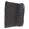 HERMES Her Line Pochette Shoulder Bag Canvas Gray Auth 210653A