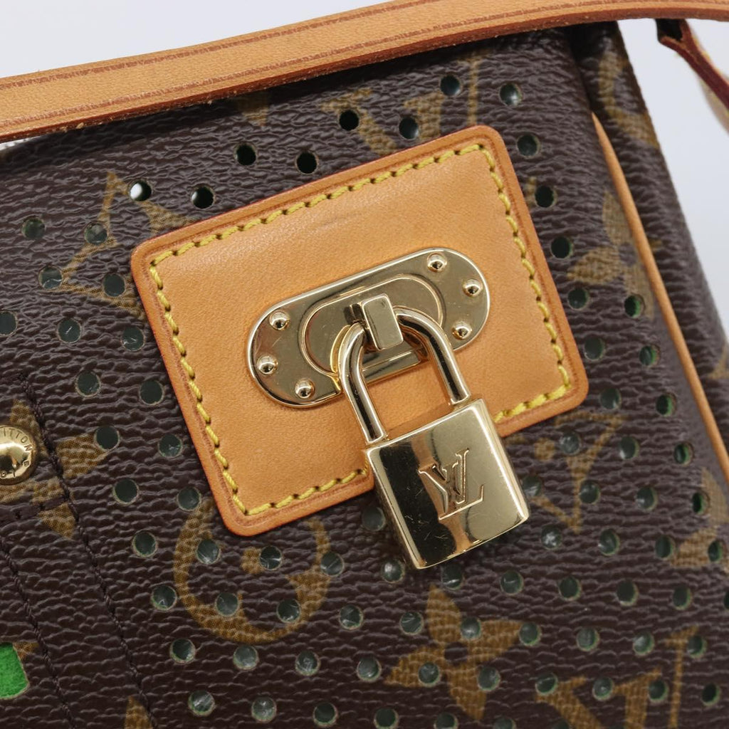 LOUIS VUITTON Monogram Perfo Pochette Accessoires Vert M95184 LV Auth 210664SAV