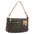 LOUIS VUITTON Monogram Perfo Pochette Accessoires Vert M95184 LV Auth 210664SAV