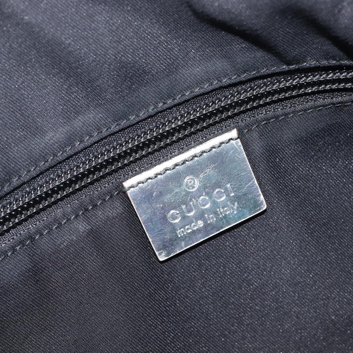 GUCCI GG Canvas Shoulder Bag Silver 145857 Auth 210814