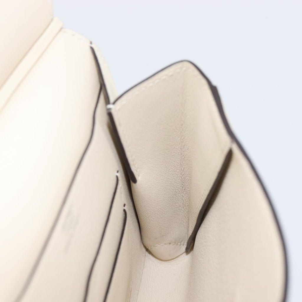 HERMES Tutti Frutti Pouch Leather Ivory Auth 210818SAM