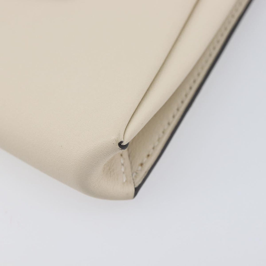 HERMES Tutti Frutti Pouch Leather Ivory Auth 210818SAM