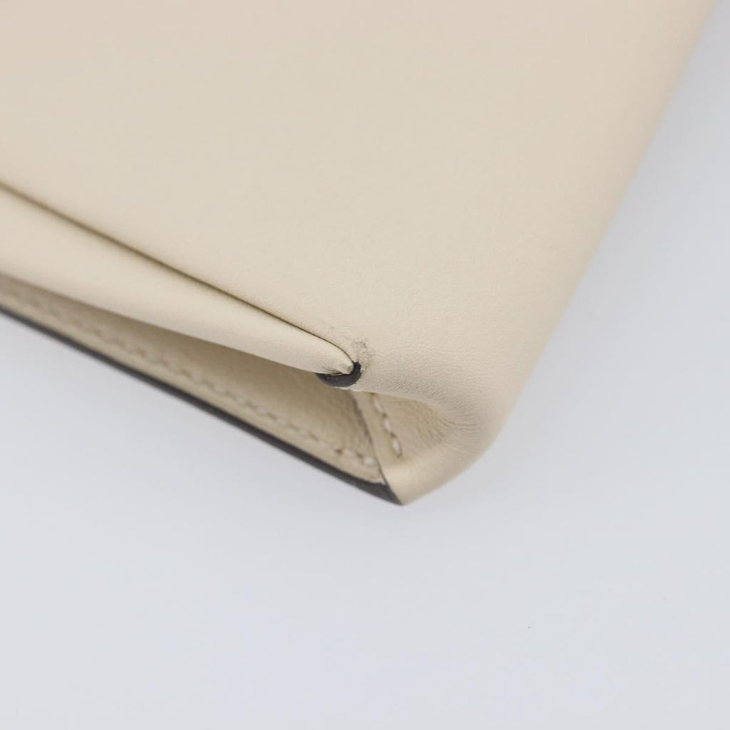 HERMES Tutti Frutti Pouch Leather Ivory Auth 210818SAM