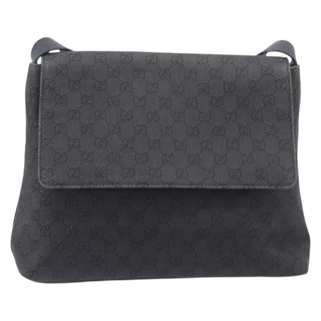 GUCCI GG Canvas Shoulder Bag Outlet Black 272351 Auth 210829A
