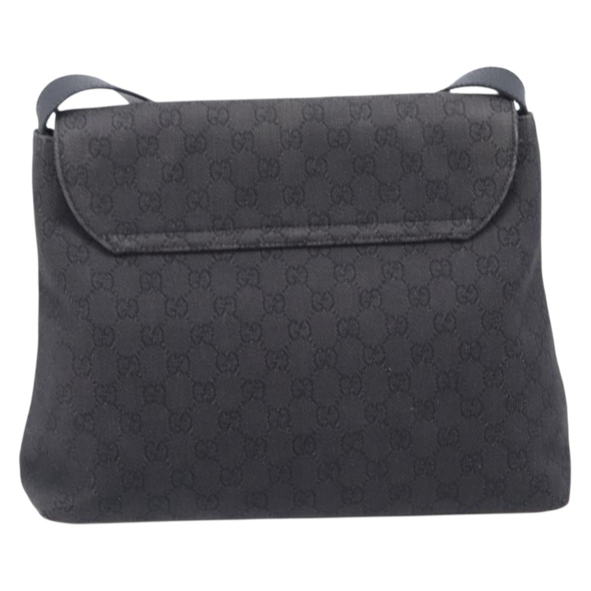 GUCCI GG Canvas Shoulder Bag Outlet Black 272351 Auth 210829A