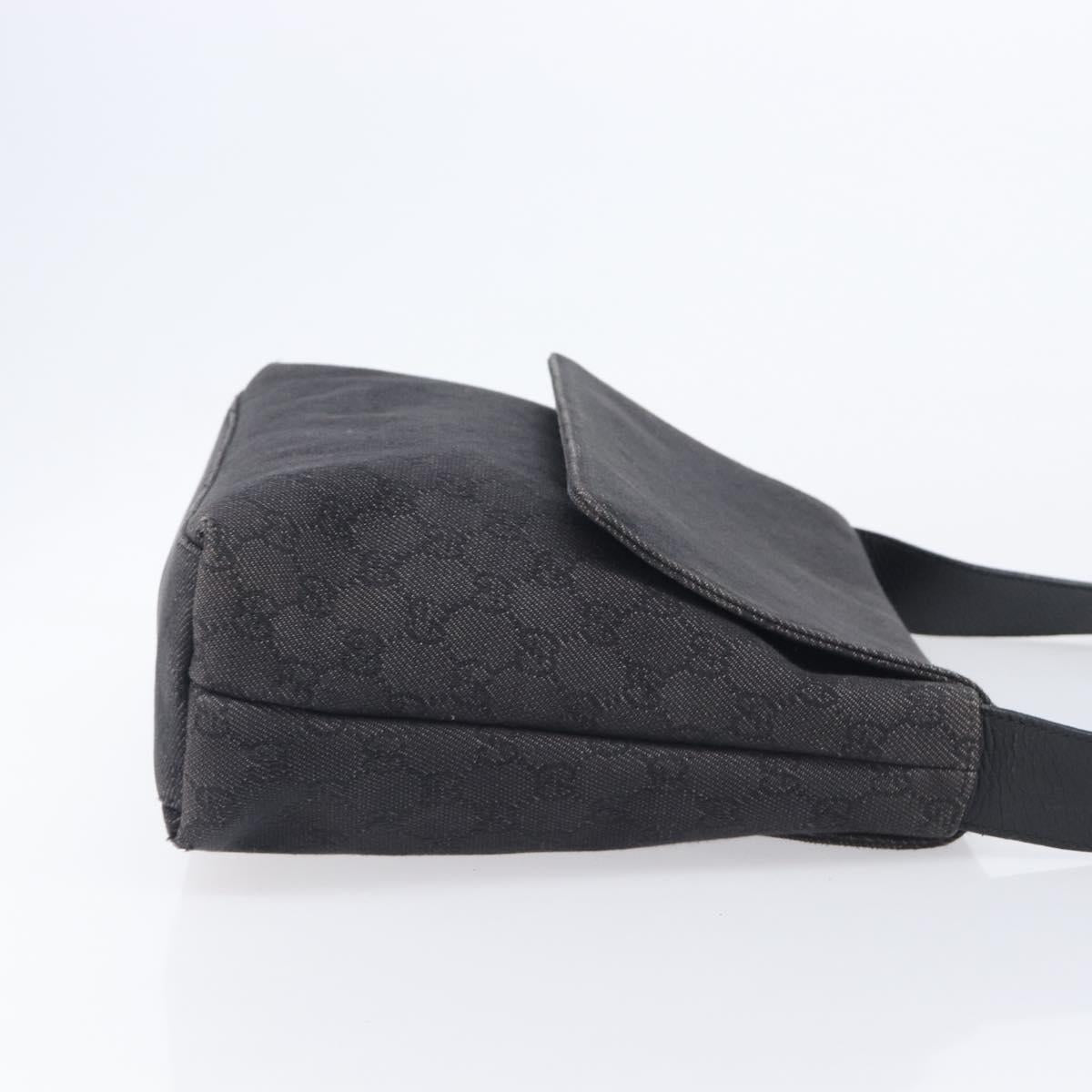GUCCI GG Canvas Shoulder Bag Outlet Black 272351 Auth 210829A