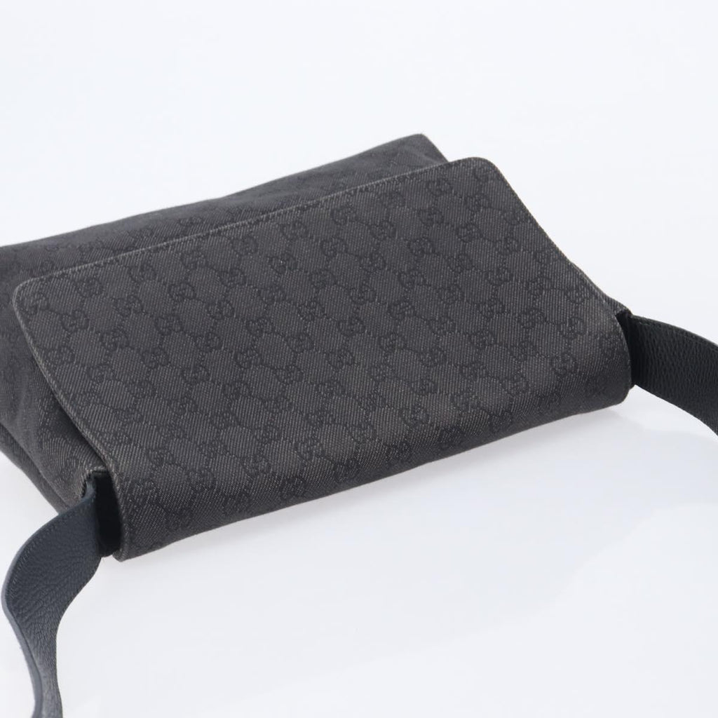 GUCCI GG Canvas Shoulder Bag Outlet Black 272351 Auth 210829A