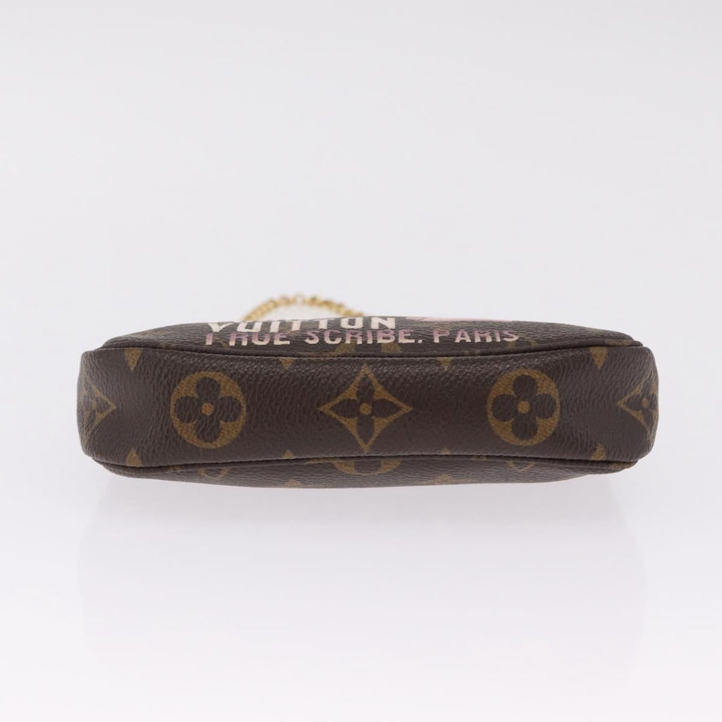 LOUIS VUITTON Monogram Bag print Mini Pochette Accessoires M60245 Auth 210835SAM