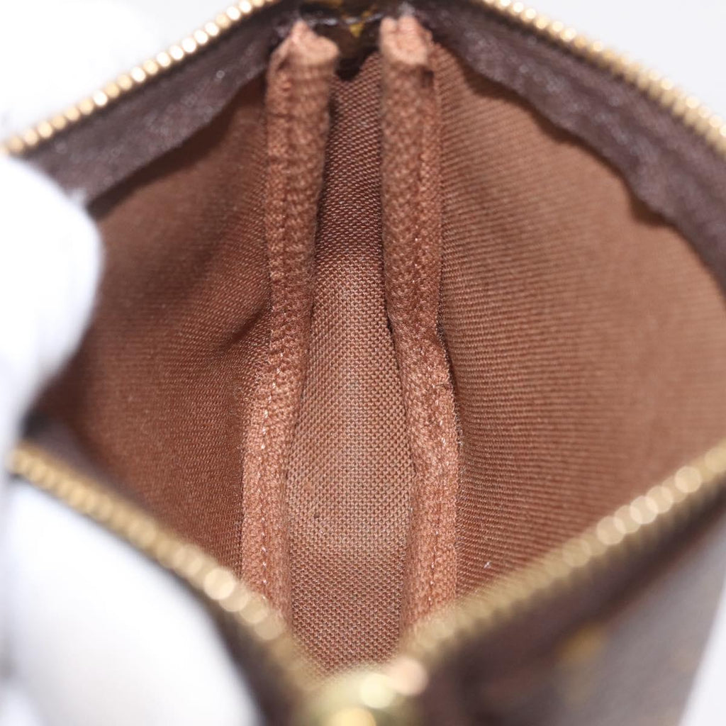 LOUIS VUITTON Monogram Bag print Mini Pochette Accessoires M60245 Auth 210835SAM