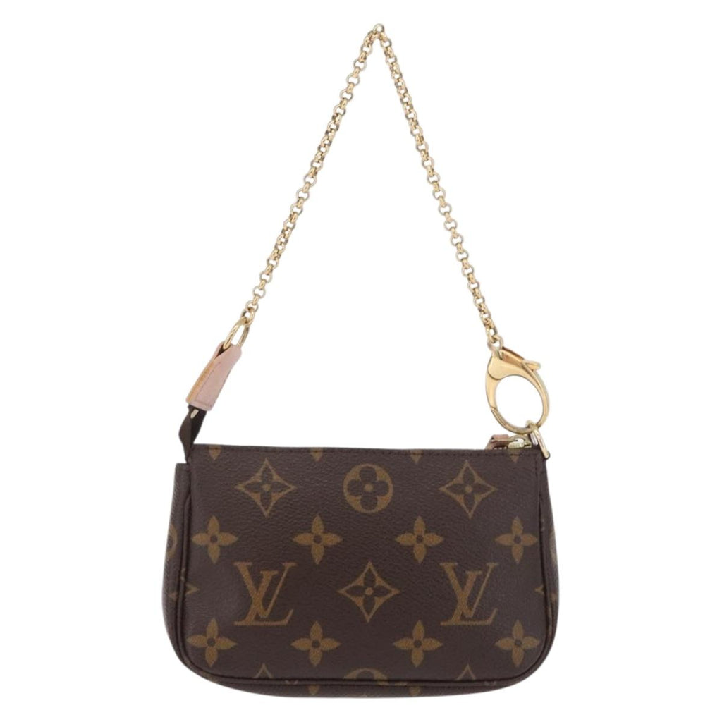 LOUIS VUITTON Monogram Bag print Mini Pochette Accessoires M60245 Auth 210835SAM
