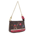 LOUIS VUITTON Monogram Giraffe Mini Pochette Accessoires M62087 Auth 210836SAM