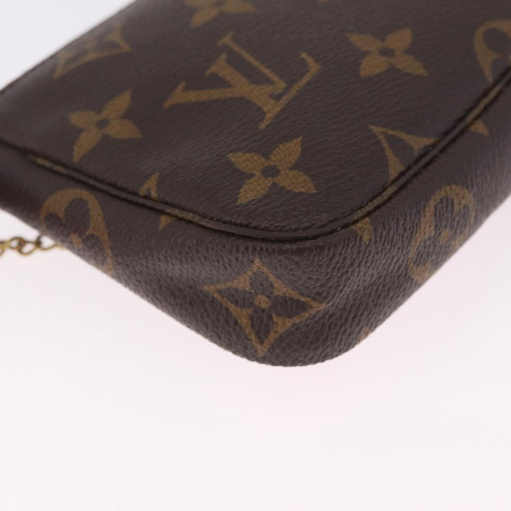 LOUIS VUITTON Monogram Giraffe Mini Pochette Accessoires M62087 Auth 210836SAM