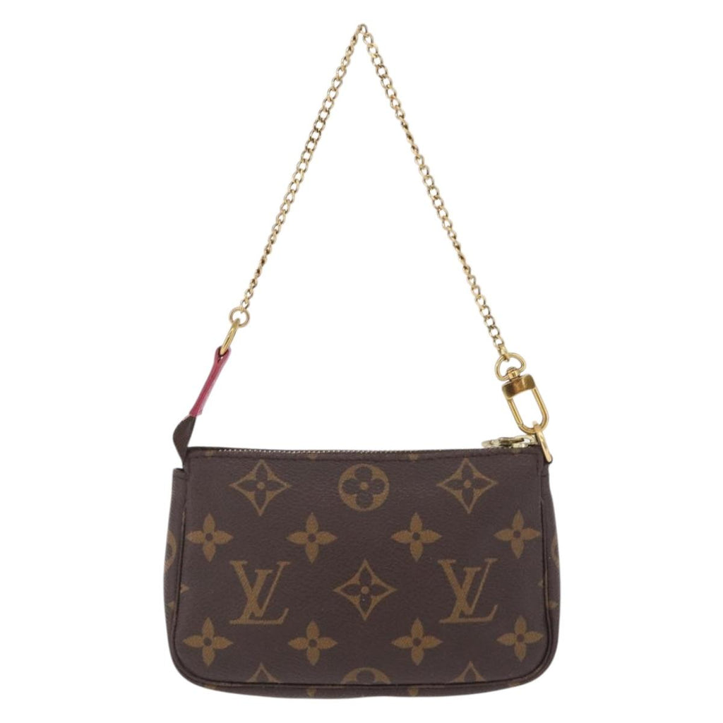 LOUIS VUITTON Monogram Giraffe Mini Pochette Accessoires M62087 Auth 210836SAM
