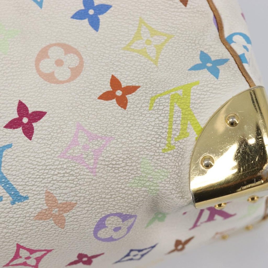 LOUIS VUITTON Monogram Multicolor Speedy 30 Bag White Bron M92643 LV Auth 210841