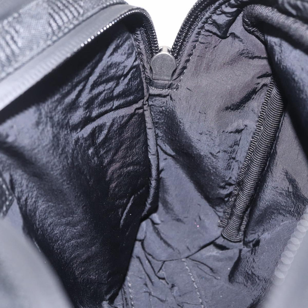 BURBERRY Body Bag Nylon Black Silver Auth 210845A