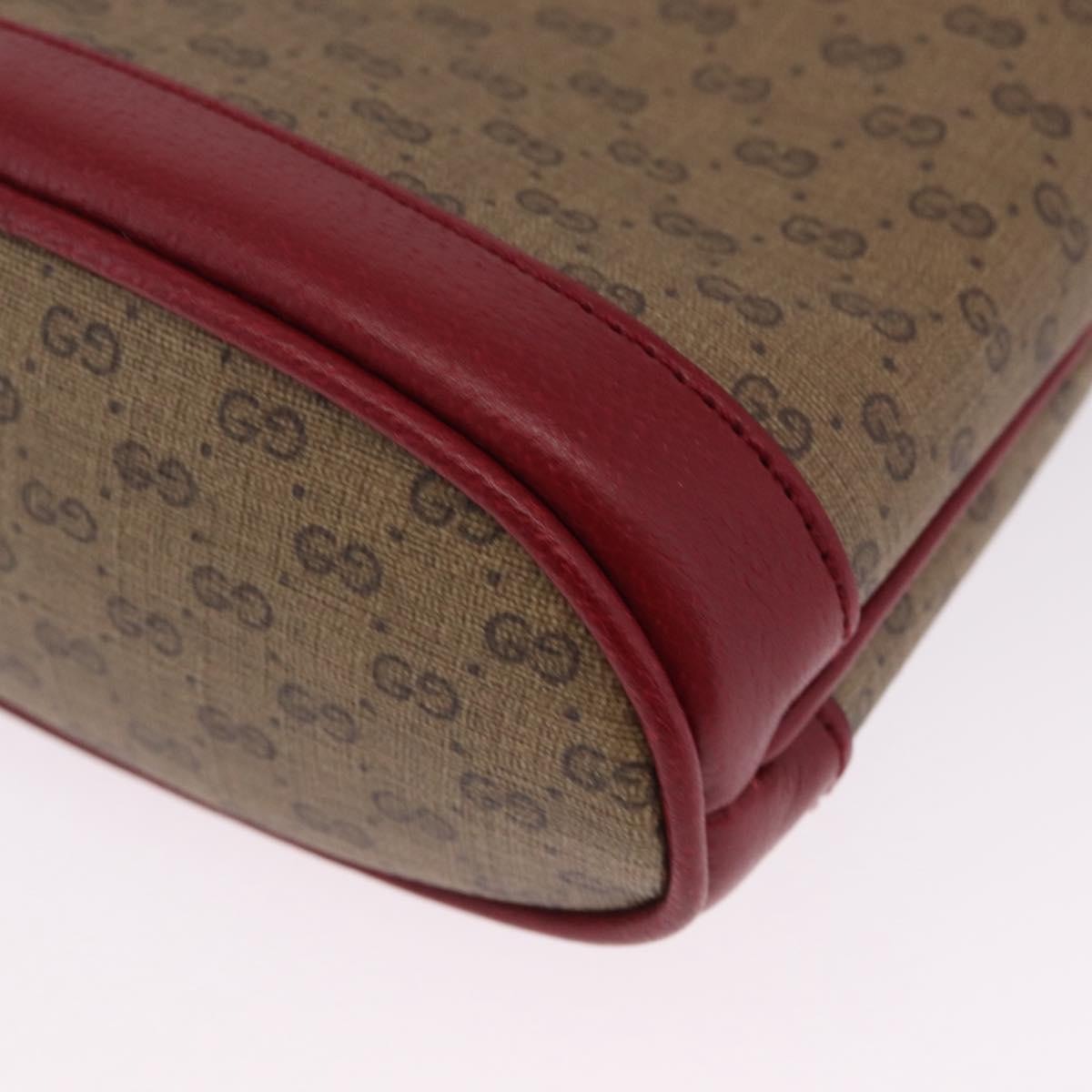 GUCCI Micro GG Supreme Fujiko Pro Shoulder Bag PVC Beige 647801 Auth 210850M