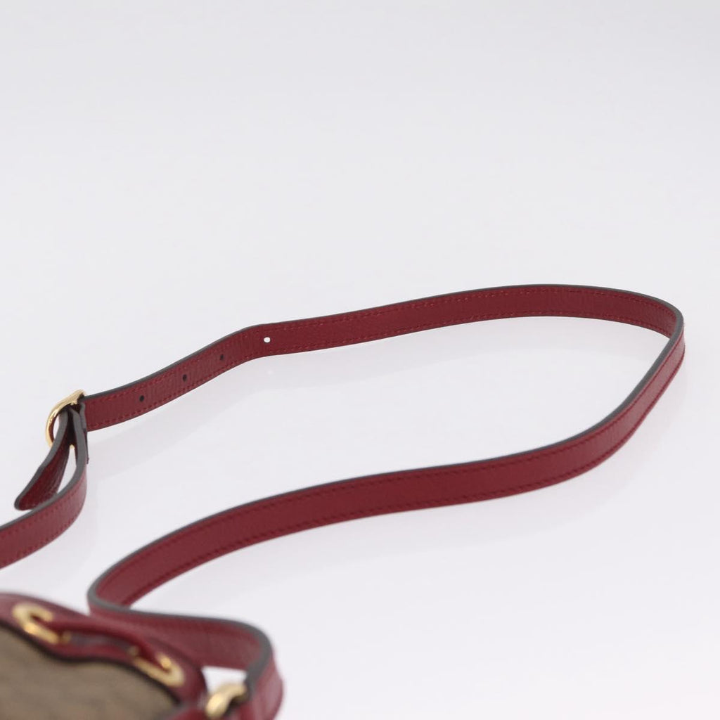 GUCCI Micro GG Supreme Fujiko Pro Shoulder Bag PVC Beige 647801 Auth 210850M