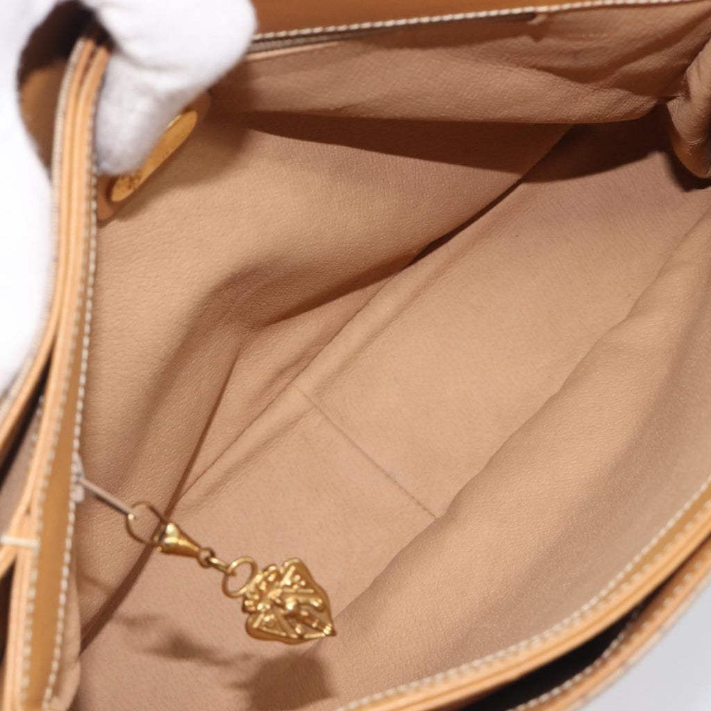 GUCCI Micro GG Supreme Hand Bag PVC Beige Gold 000 46 4857 Auth 210854