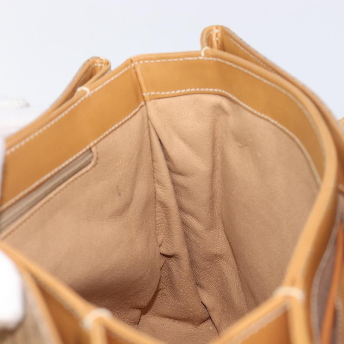 GUCCI Micro GG Supreme Hand Bag PVC Beige Gold 000 46 4857 Auth 210854