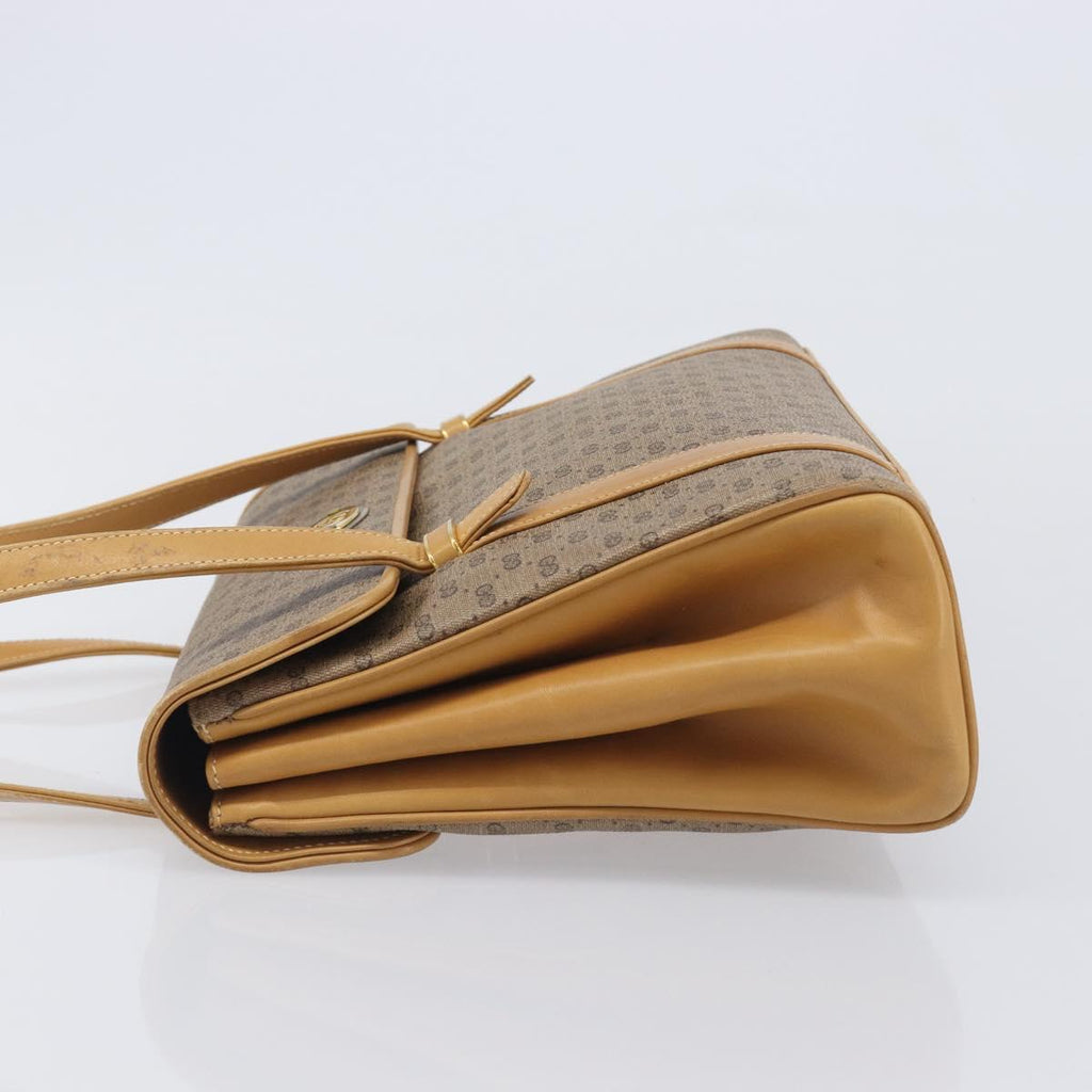 GUCCI Micro GG Supreme Hand Bag PVC Beige Gold 000 46 4857 Auth 210854