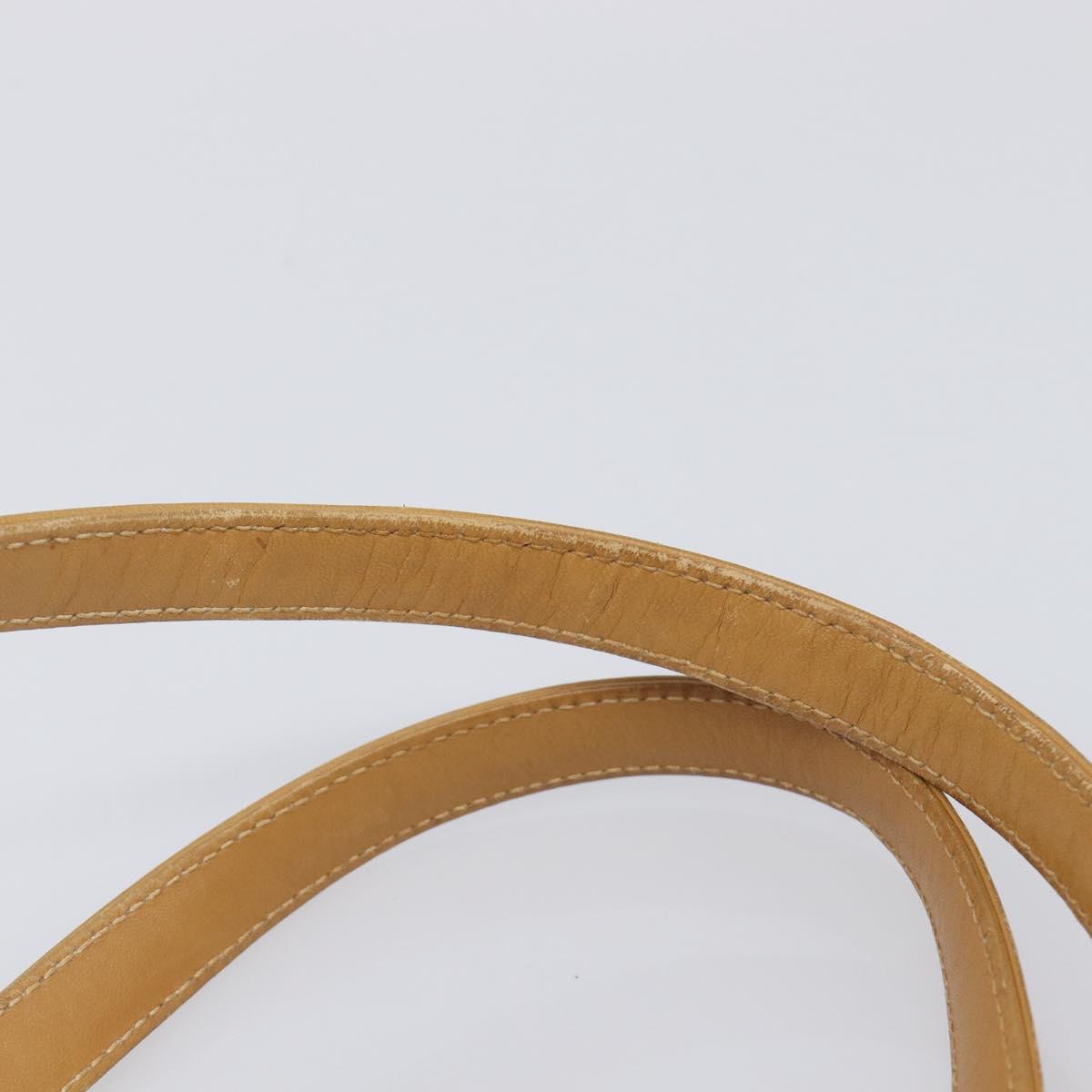 GUCCI Micro GG Supreme Hand Bag PVC Beige Gold 000 46 4857 Auth 210854