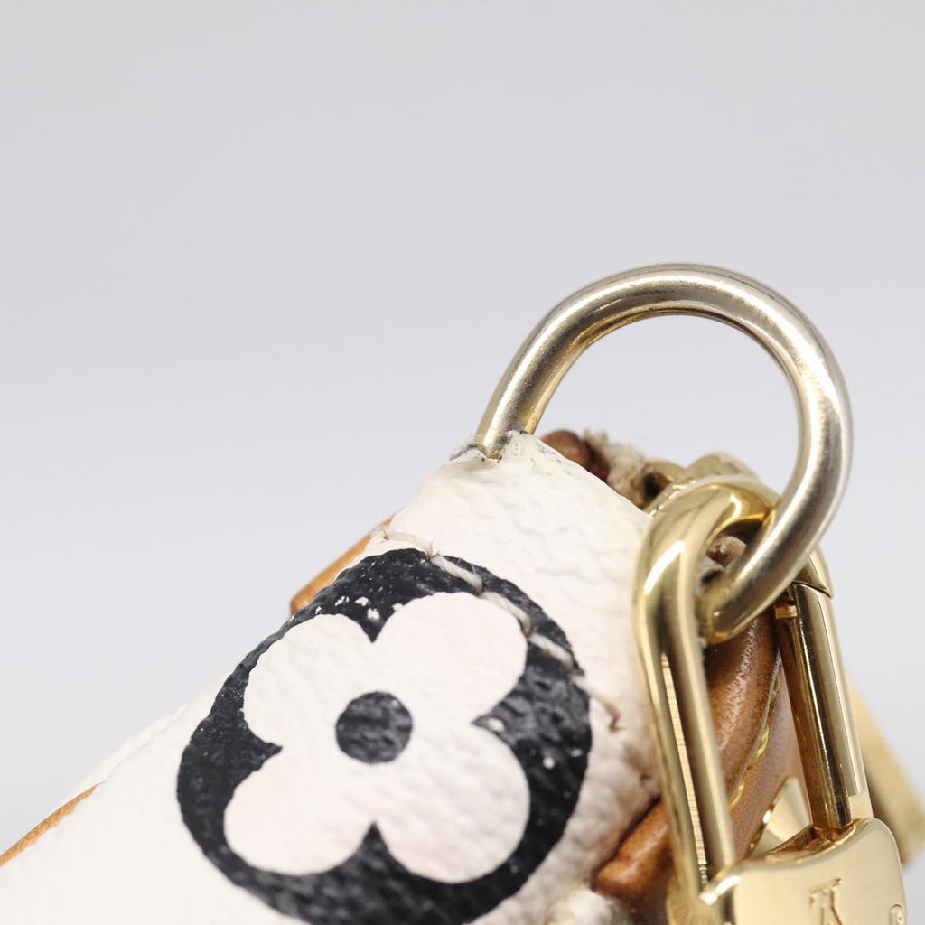 LOUIS VUITTON Multicolor Pochette Accessoires Pouch White M92649 LV Auth 210861V