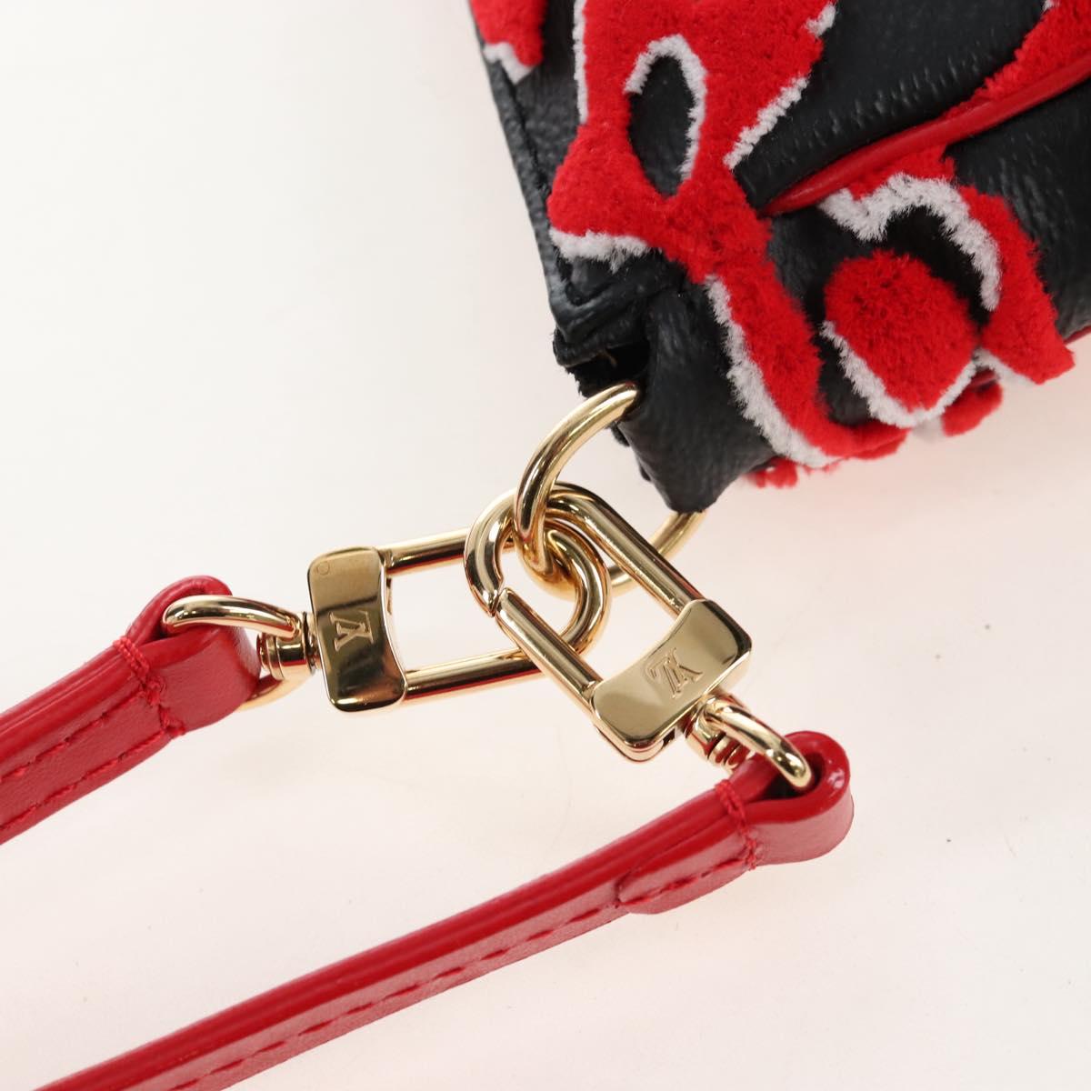 LOUIS VUITTON LVxUF Pochette Accessoires Bag Leather Red M45548 LV Auth 210872SM